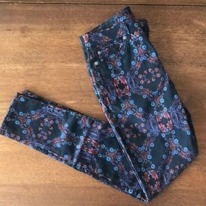 EUC Seven for all Mankind black skinny jeans